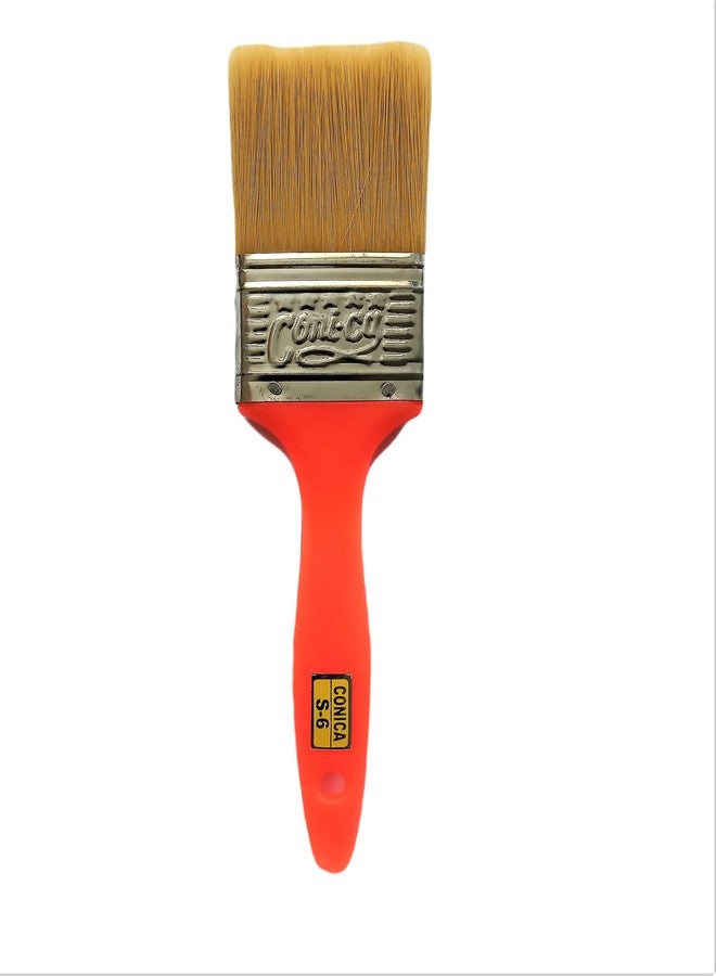 Conica Brush - Smart Set of Regular Flat Paint Brush for All General Purpose, 2 inch+ 2 inch+ 1 inch Home Wall Paint Brushes - Image 3